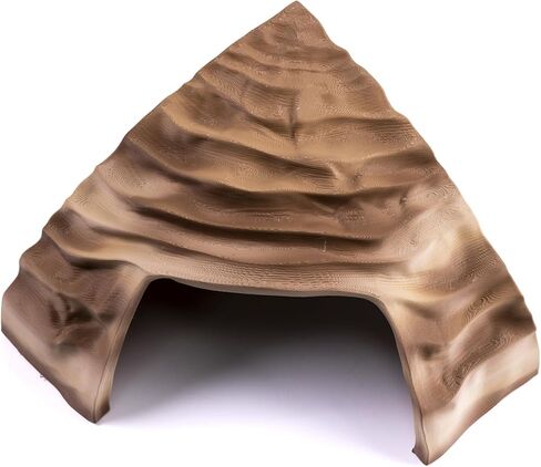 Corner Reptile Cave - Natural-Look Hide for Lizards, Snakes, Bearded Dragons, Turtles, and Tortoises - Durable Habitat Decor - Terracotta in Saudi Arabia