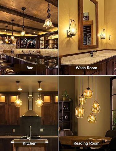 مصابيح كهربائية متوهجة 60 وات، لمبة إضاءة خدمة خشنة A19، قاعدة متوسطة E26، أبيض ناعم 2700 كلفن، قابلة للتعتيم، 110-130 فولت (4 عبوات) in Kuwait