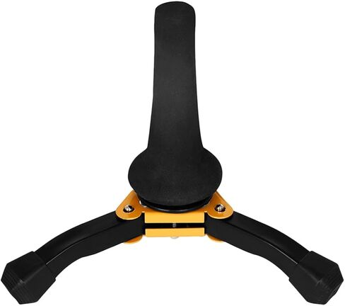Alipis Foldable Saxophone Holder Stand for Clarinet Flute and Wind Instruments Portable Black Metal Saxophone Bracket with Triangular Base Beginner Clarinet Accessories Compatible in Saudi Arabia