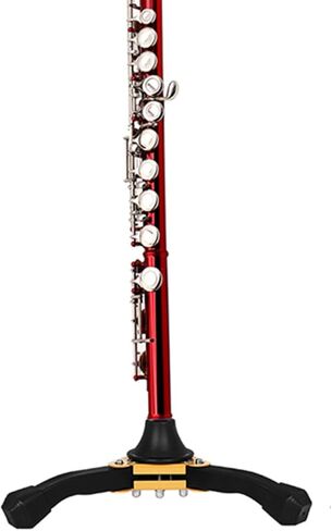 Portable Foldable Wind Instrument Stand for Saxophone, Clarinet, and Flute – Black Triangle Support Holder for Beginner Woodwind Accessories in Saudi Arabia