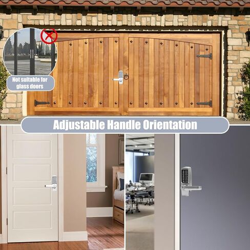 Mechanical Door Lock, Mechanical Push Button Lever Lock, Keyless Entry Commercial & Residential, Water-Proof Zinc Alloy, Easy to Install, for Garden, Yard, Garage in Saudi Arabia