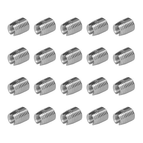 20PCS Self Tapping Insert Stainless Steel Slotted Wire Thread Repair Insert with M5x0.8 Female M8x1.0 Male Thread in Saudi Arabia