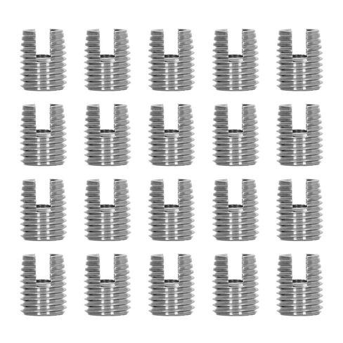 20PCS Self Tapping Insert Stainless Steel Slotted Wire Thread Repair Insert with M5x0.8 Female M8x1.0 Male Thread in Saudi Arabia
