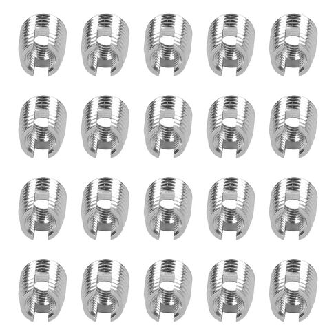 20PCS Self Tapping Insert Stainless Steel Slotted Wire Thread Repair Insert with M5x0.8 Female M8x1.0 Male Thread in Saudi Arabia
