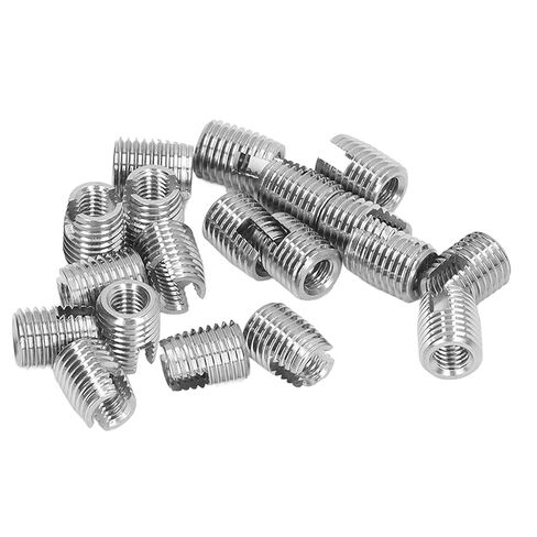 20PCS Self Tapping Insert Stainless Steel Slotted Wire Thread Repair Insert with M5x0.8 Female M8x1.0 Male Thread in Saudi Arabia