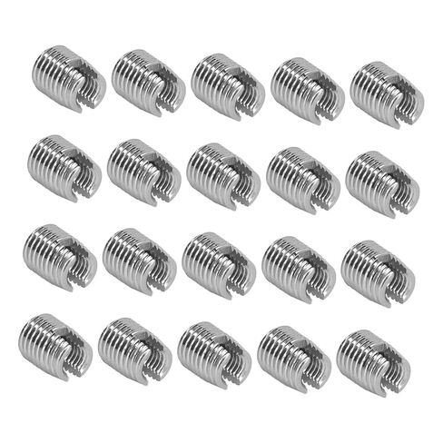 20PCS Self Tapping Insert Stainless Steel Slotted Wire Thread Repair Insert with M5x0.8 Female M8x1.0 Male Thread in Saudi Arabia