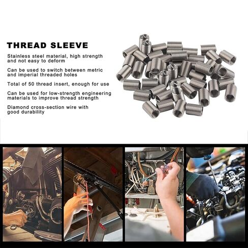 50Pcs Thread Inserts Male Female Reducing Nut Repair Tool Stainless Steel Fastener M10 Industrial Hardware,Industrial Supplies,Hardware Accessories,Thread Inserts,Tap Tool (2.5D) in Saudi Arabia