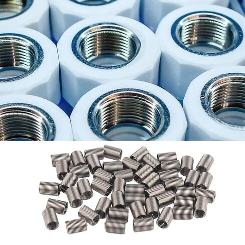 50Pcs Thread Inserts Male Female Reducing Nut Repair Tool Stainless Steel Fastener M10 Industrial Hardware,Industrial Supplies,Hardware Accessories,Thread Inserts,Tap Tool (2.5D) in Saudi Arabia