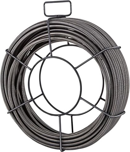 Happybuy Drain Cleaning Cable 50 Feet x 1/2 Inch, Solid Core Sewer Cable, Auger Snake for Clog Removal, Ideal for Pipe and Drain Cleaning in Saudi Arabia