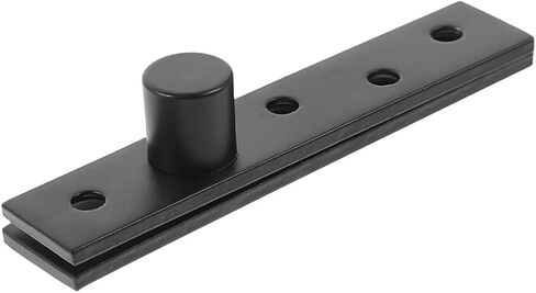 SOLUSTRE 360 Degree Heavy Duty Offset Pivot Door Hinge Black Concealed Rotating Cabinet Hinge Large Size for Shed and Industrial Use in Saudi Arabia