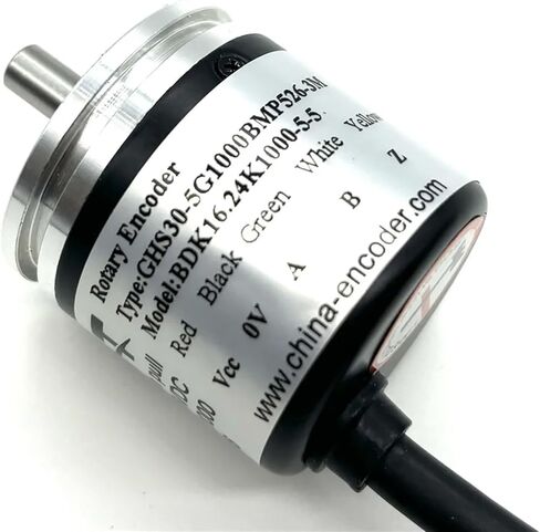 GHS30-5E 5mm Solid Shaft Encoder Push-Pull 100 200 360 500 1000PPR Replace for BDK Series BDK16.24K1000-5-5(100PPR) in Kuwait