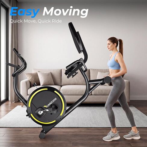 Recumbent Exercise Bike for Home Heavy-Duty Stationary Bike For Seniors Bicycle Exercise Machine Bicycle LCD Monitor,265LBS,8 Level Resistance Black in Saudi Arabia