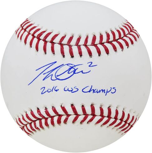 Tommy La Stella Signed Authentic Official M.L.B Baseball w/2016 WS Champs - Schwartz Authenticated in Saudi Arabia
