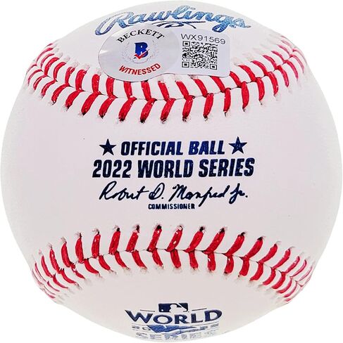 يوردان ألفاريز موقع رسميًا 2022 World Series M.L.B Baseball Astros "2022 WS Champs" Beckett BAS Witness in Kuwait