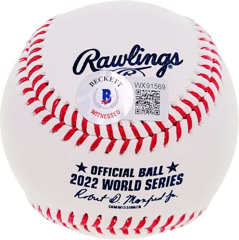 يوردان ألفاريز موقع رسميًا 2022 World Series M.L.B Baseball Astros "2022 WS Champs" Beckett BAS Witness in Kuwait
