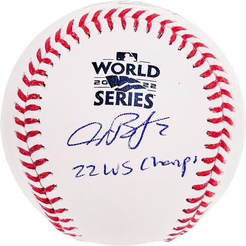 شعار Alex Bregman الرسمي الموقع لعام 2022 لبطولة العالم M.L.B Baseball Astros "22 WS Champs" Beckett BAS Witness Stock #210126 in Saudi Arabia