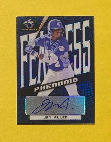 2021 Leaf Valiant Jay Allen Fearless Phenoms Auto /75#fp-ja1 s - بطاقات البيسبول الموقعة من MLB in Kuwait