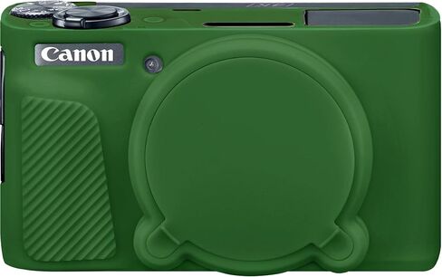 حافظة كاميرا، حافظة واقية من السيليكون الناعم لكاميرا Canon PowerShot SX740/ SX730 الرقمية، غطاء عدسة قابل للإزالة، وردي هلامي in Kuwait