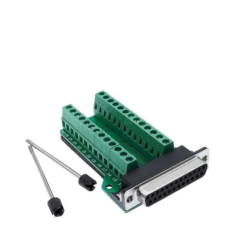 DB25 25pin محول RS232 الإشارات التسلسلية محطة محول الواجهة إلى موصل ذكر أنثى D الفرعية 1 قطعة (برغي أنثى) in Kuwait