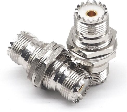 UHF-KKY Coaxial High Frequency Adapter SL16KKY M Female UHF Female to Female with Nut Gasket 1Pcs in Saudi Arabia