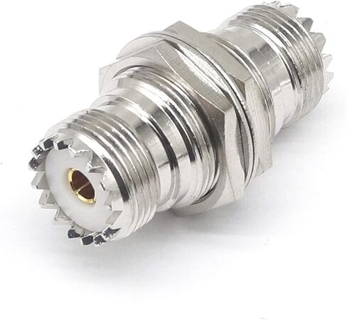 UHF-KKY Coaxial High Frequency Adapter SL16KKY M Female UHF Female to Female with Nut Gasket 1Pcs in Saudi Arabia