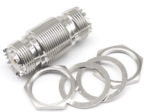 UHF-KKY Coaxial High Frequency Adapter SL16KKY M Female UHF Female to Female with Nut Gasket 1Pcs in Saudi Arabia