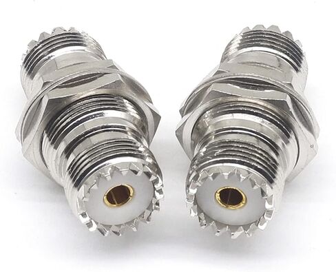 UHF-KKY Coaxial High Frequency Adapter SL16KKY M Female UHF Female to Female with Nut Gasket 1Pcs in Saudi Arabia