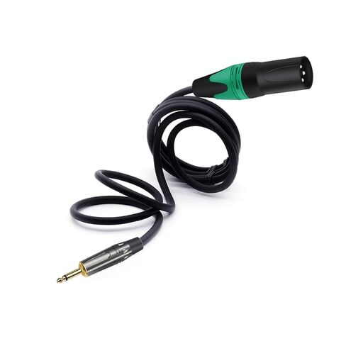 مقبس أحادي 3.5 مم 3 دبابيس ذكر إلى XLR ذكر كابل توصيل ميكروفون متوازن للإشارة الصوتية ربع بوصة إلى سلك XLR قطعة واحدة (أحمر أصفر، 1.5 متر) in Kuwait