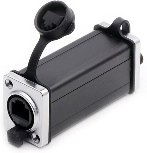 10Pcs RJ45 Connector 8P8C RJ45 Female to Female Network Straight Adapter Couplers(65mm Plastic) in Saudi Arabia