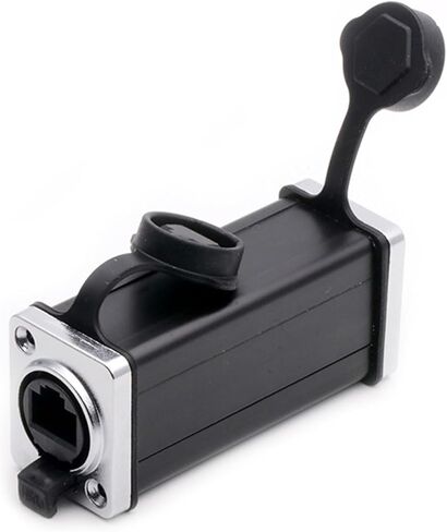 10Pcs RJ45 Connector 8P8C RJ45 Female to Female Network Straight Adapter Couplers(65mm Plastic) in Saudi Arabia