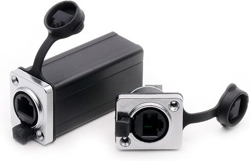 10Pcs RJ45 Connector 8P8C RJ45 Female to Female Network Straight Adapter Couplers(65mm Plastic) in Saudi Arabia