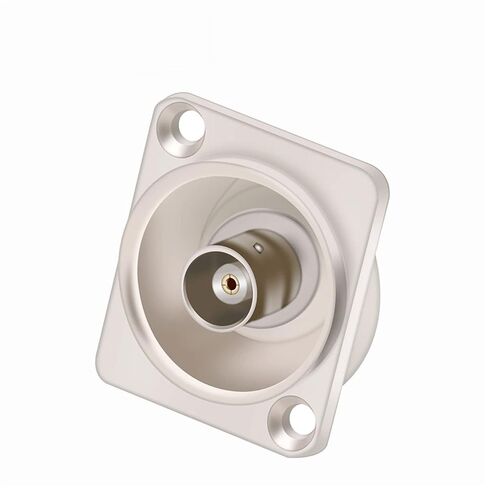 Chassis Panel Mount B N C Female Jack Socket Soldering RF Coaxial Wire Connector Black Color 10Pcs(Silver) in Saudi Arabia