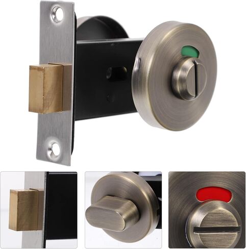Lurrose Hotel Room Door Lock Stainless Steel Lock Vacant Occupied Indicator Keyless Door Handle for Office in Saudi Arabia