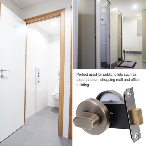 Lurrose Hotel Room Door Lock Stainless Steel Lock Vacant Occupied Indicator Keyless Door Handle for Office in Saudi Arabia
