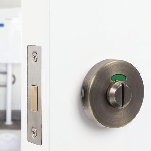 Lurrose Hotel Room Door Lock Stainless Steel Lock Vacant Occupied Indicator Keyless Door Handle for Office in Saudi Arabia