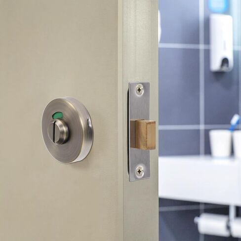 Lurrose Hotel Room Door Lock Stainless Steel Lock Vacant Occupied Indicator Keyless Door Handle for Office in Saudi Arabia
