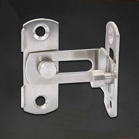 Slide Latch,Gate Bolt Lock,Bolt Sliding Door Lock, 3/4 Inch 90 Degree Right Angle Door Latch Hasp Bending Latch Buckle Bolt with Screws for Doors Bolt Sliding Lock Barrel (Color : 4inc ( Color : 4inch in Saudi Arabia