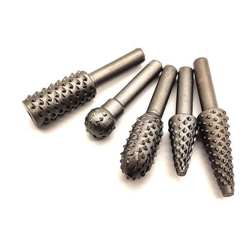 5 قطعة الروتاري Rasp HSS رأس مطحنة أداة السلطة النجارة القاطع لقمة ثقب الملفات الحرفية الدوارة عرقوب 1/4 in Kuwait
