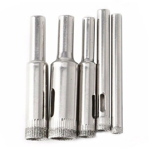 5 قطعة مجموعة لقمة مثقاب الماس 5-12 مللي متر أدوات الماس ثقب المنشار استخدام للزجاج بلاط رخامي أو الجرانيت الألياف الزجاجية لتقوم بها بنفسك أداة الملحقات in Kuwait