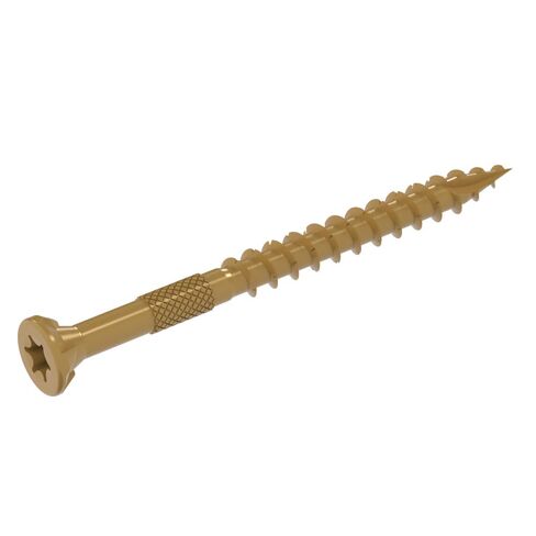 براغي خشبية خارجية من Grip-Rite DeckForce للأسطح والأسوار - مطلية بالنانو - طرف الطيار الآلي T-17 - براغي سطح أسمر - #10 × 2-1/2 بوصة - صندوق 1 رطل - GRDF212STT1 in Saudi Arabia