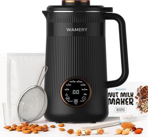 Wamery 32oz Nut Milk Maker Machine – Plant-Based Milk Maker, Automatic Programs & 1-Liter Capacity (Parent Listing) (Cream) in Kuwait