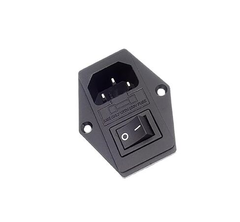 Power Socket with Switch Insurance Socket AC-06 Computer Socket AC Socket(4 pin Switch) in Saudi Arabia