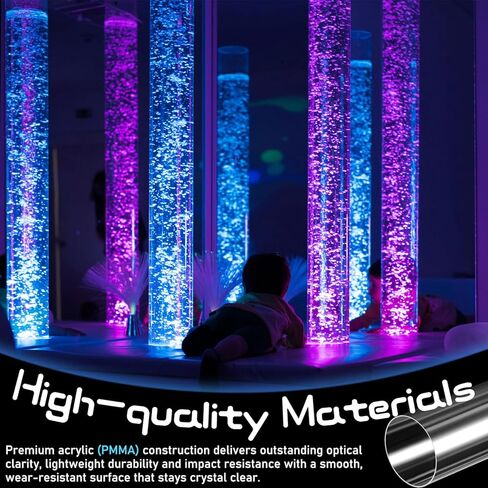 Pangda 4 Pcs 4" OD x 15.5" Clear Acrylic Pipe Plastic Tube 96mm ID x 100mm OD x 2mm Wall Thickness Round Rigid Long Pipe for Plumbing, Water Cooling System, Lamps and Lanterns Accessories in Saudi Arabia