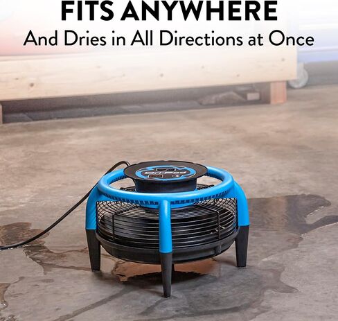 Dri-Eaz Dri-Pod Pro Omnidirectional Floor and Carpet Dryer, Ventilating Floor Dryer for Boats, RVs and Residential Use in Kuwait