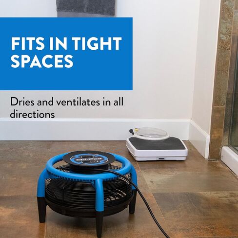 Dri-Eaz Dri-Pod Pro Omnidirectional Floor and Carpet Dryer, Ventilating Floor Dryer for Boats, RVs and Residential Use in Kuwait
