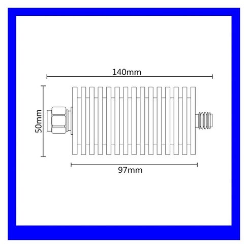 50W N-Type Male to Female attenuator, Suitable for DC -3GHz/4GHz coaxial Cable, 50 ohm impedance(1db,4G) in Saudi Arabia