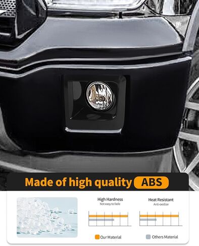 Hoolcar Chrome Front Fog Light Trim Cover Fit for GMC Sierra 2014 2015 Exterior Accessories Front Fog Lamp Decor Bezels Frame Spot Lights Bezel in Saudi Arabia