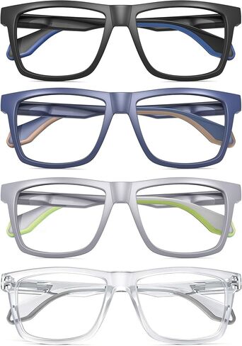 MODFANS Oversized 0.5 Reading Glasses for Men&Women,Large Readers for Men Comfort Rubber Temple with Spring Hinge,Wide Blue Light Blocking Reading Glasses,Anti UV/Eyestrain in Saudi Arabia