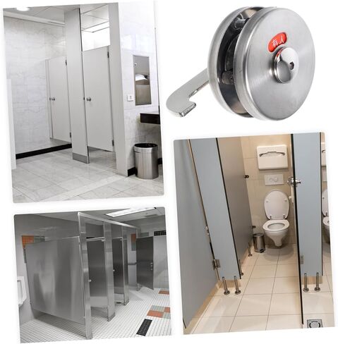 NUOBESTY Bathroom Occupied Sign Commercial Door Lock Privacy Lock Stainless Steel Indicator Boys and Girls Safe Door Latch in Saudi Arabia