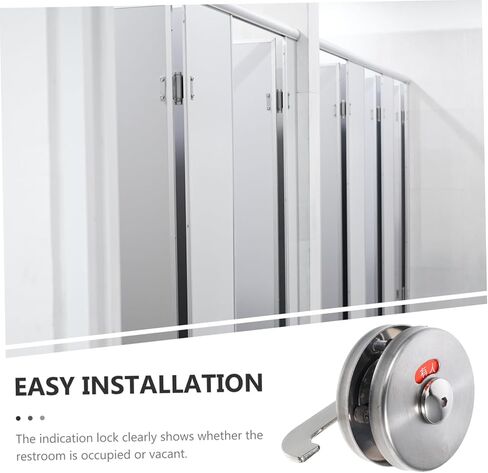 NUOBESTY Bathroom Occupied Sign Commercial Door Lock Privacy Lock Stainless Steel Indicator Boys and Girls Safe Door Latch in Saudi Arabia